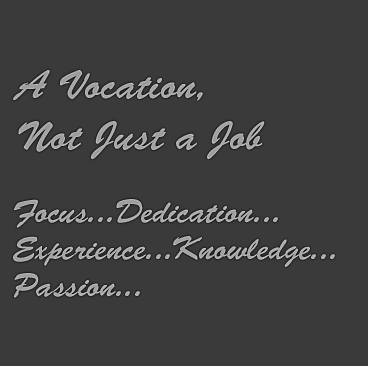 A Vocation, Not Just a Job